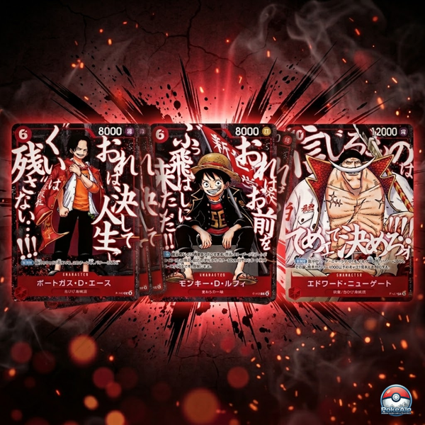 One Piece Saikyo Jump Top Strong Pack Luffy Ace Newgate | P-147 / P-148 / P-149 | Japanische Ausgabe | Limitierte Promo