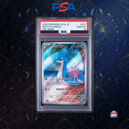 Kasumi's Lapras AR 072/063 | SV9a Battle Partners | PSA 10 Gem Mint | Édition Japonaise