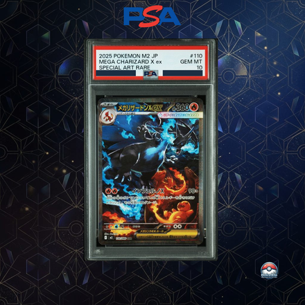 Mega Charizard X ex SAR 110/080 | M2 Inferno X | PSA 10 Gem Mint | Édition Japonaise