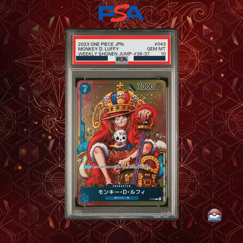 Monkey D. Luffy P-043 | Promo Weekly Shonen Jump 2023 | PSA 10 Gem Mint | Japanische Ausgabe