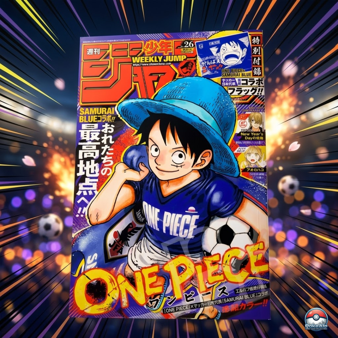 (Précommande) Weekly Shonen Jump n°26 2026 – Couverture One Piece x Samurai Blue | Magazine Japonais