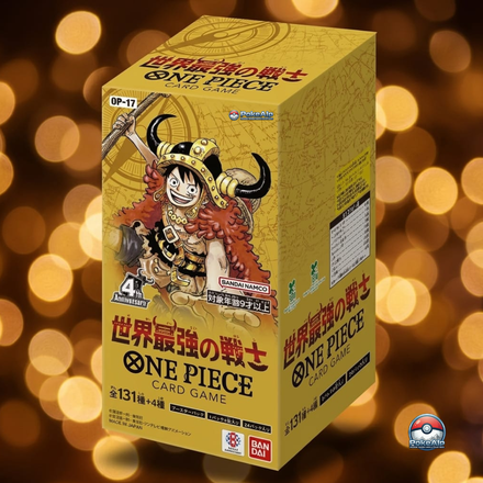 One Piece Card Game OP-17 Japonais – The World's Strongest Warriors | Japanisch Display 4. Jubiläums-Set
