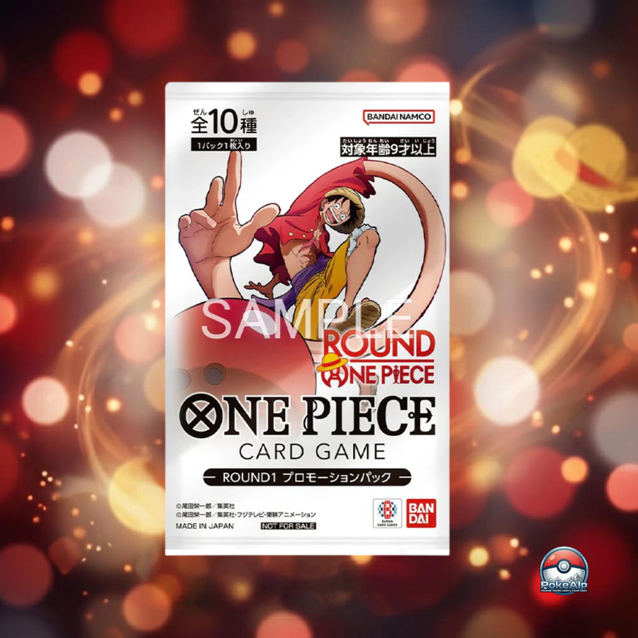 One Piece Card Game ROUND1 — Promotion Pack | 1 Carte Promo Aléatoire | Édition Japonaise