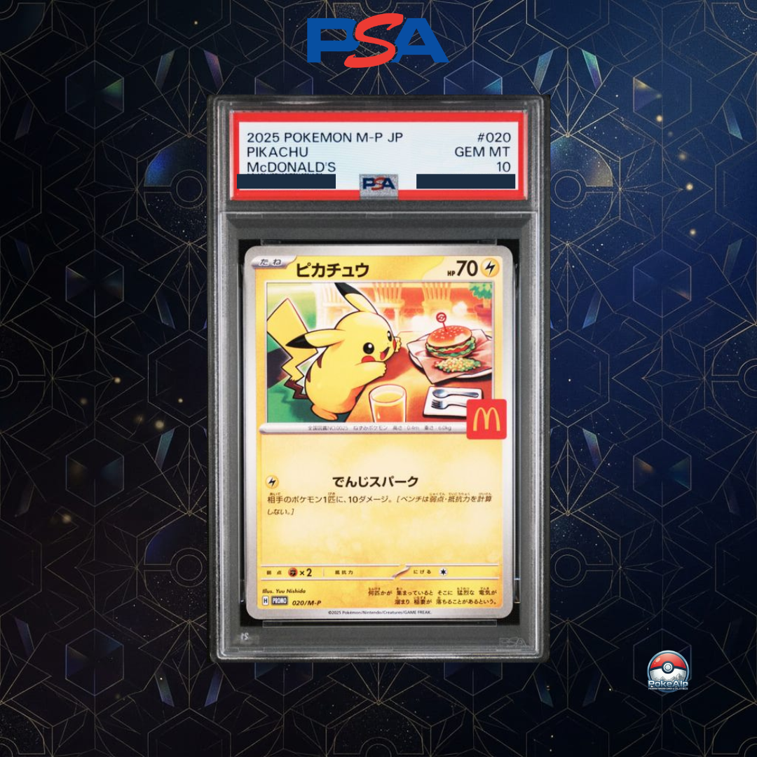 Pikachu Promo 020/M-P McDonald's | Happy Set Japan 2025 | PSA 10 Gem Mint | Japanese Edition