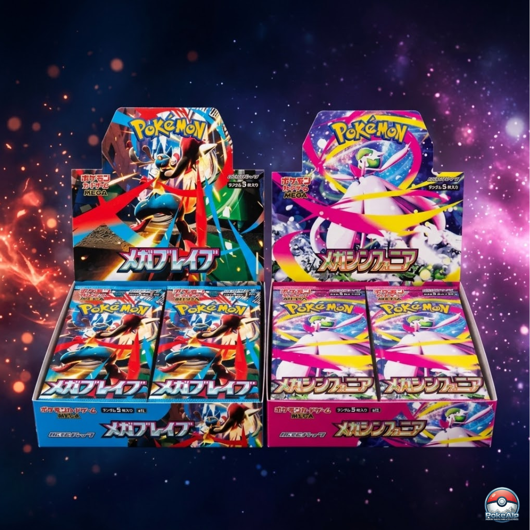 Pokémon Pack Duo – Mega Symphonia + Mega Brave | 2 Display Japonais
