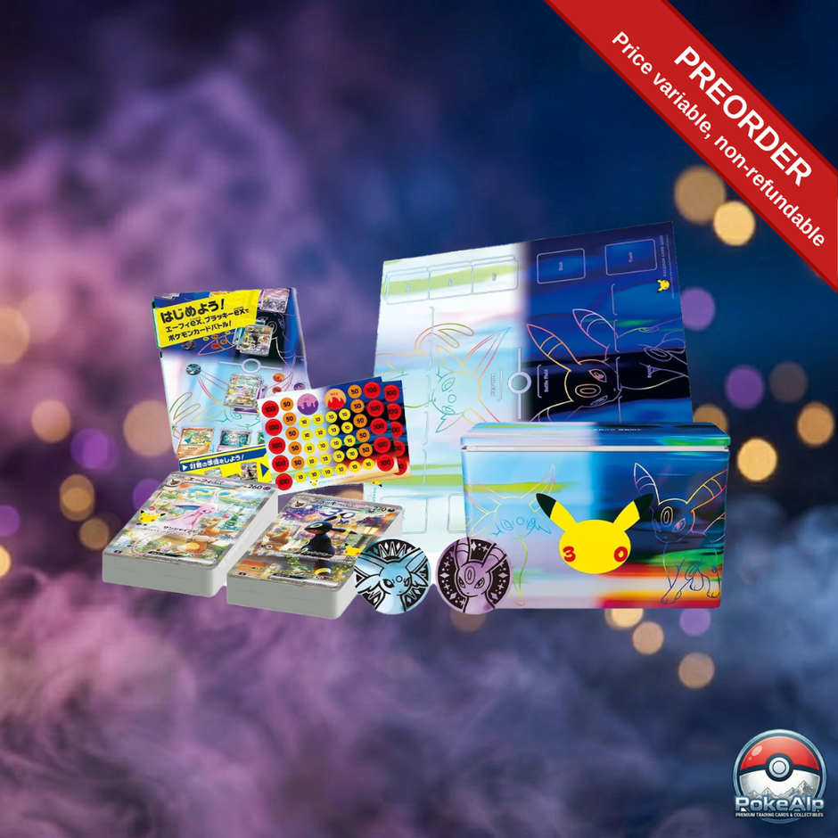 Pokémon MEGA – 30th CELEBRATION Premium Deck Set: Espeon & Umbreon | Japanese Edition