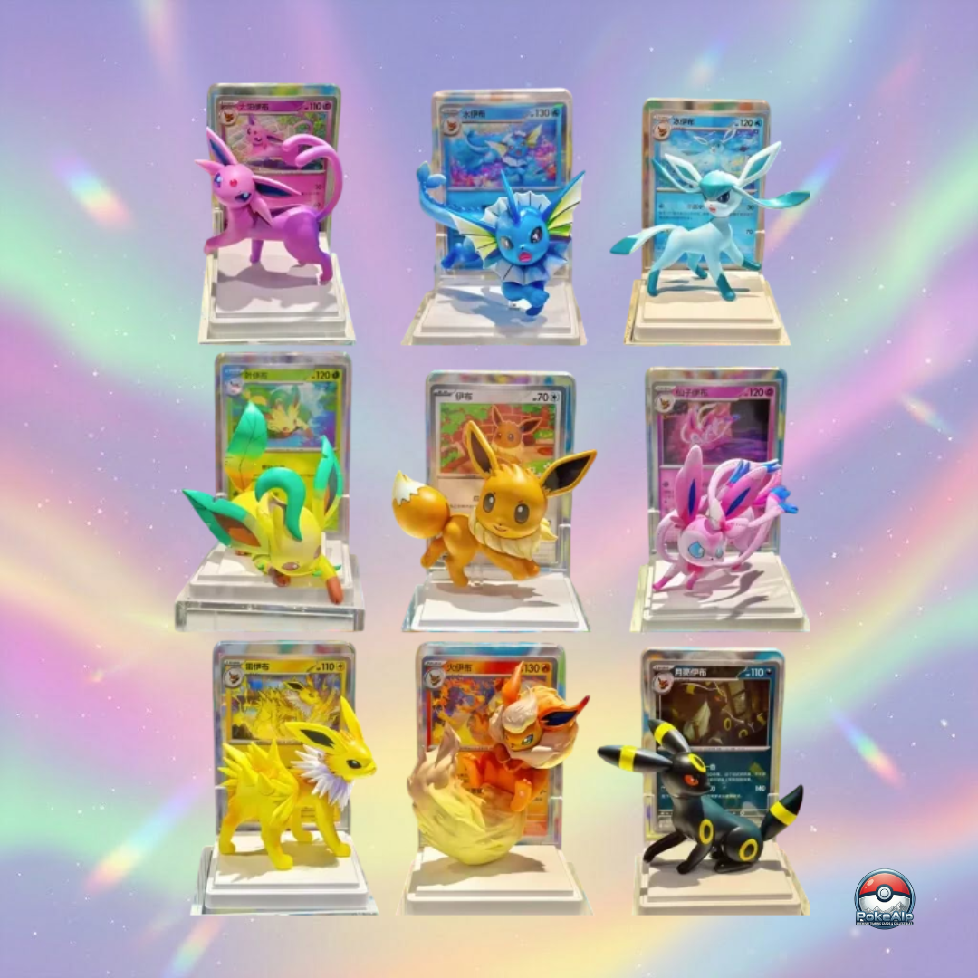 Pokémon Figurine Dream Painting Évoli &amp; Évolutions | Coffret surprise édition 3 | Édition Chinoise
