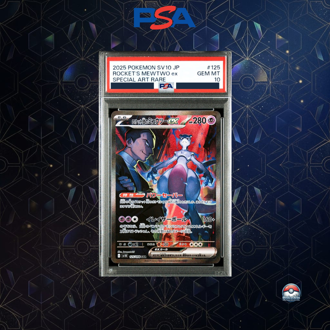 Team Rocket's Mewtwo ex SAR 125/098 | SV10 Glory of Team Rocket | PSA 10 Gem Mint | Édition Japonaise