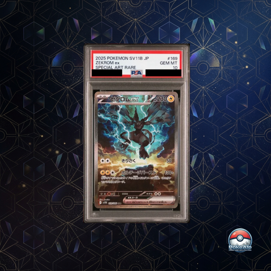 Zekrom EX SAR 169/086 | SV11B Black Bolt | PSA 10 Gem Mint | Édition Japonaise