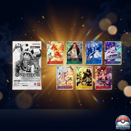 One Piece 4. Jahrestag Schatzkampagne – Vier Kaiser | Japanisches Promo Pack