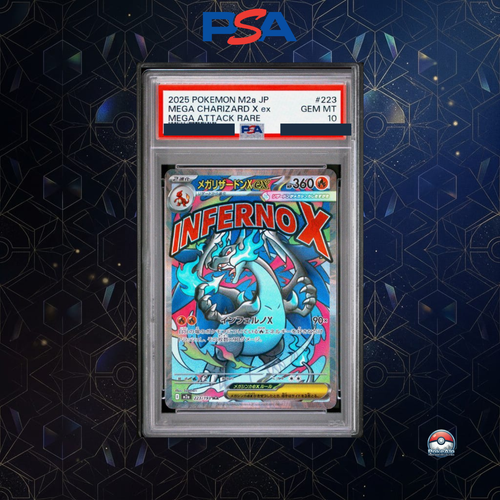 Mega Glurak X ex MÄRZ 223/193 | M2a Mega Dream ex | PSA 10 Gem Mint | Japanische Ausgabe